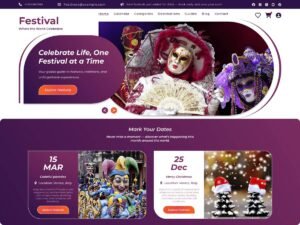 Free Festival Events WordPress Theme