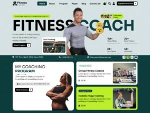 Free Fitness Gym Coach WordPress Theme