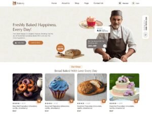 Free Fresh Bakers Shop WordPress Theme