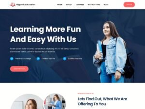Free Gigantic Education WordPress Theme