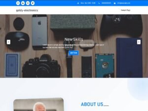 Free Goldy electronics WordPress Theme