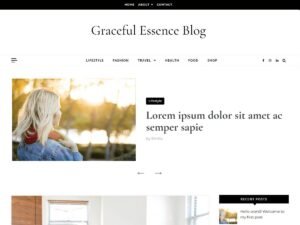 Free Graceful Essence Blog WordPress Theme
