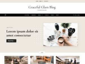 Free Graceful Glam Blog WordPress Theme