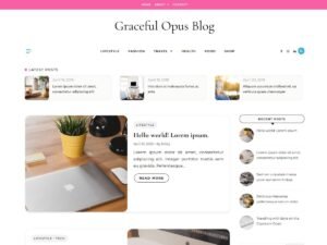 Free Graceful Opus Blog WordPress Theme