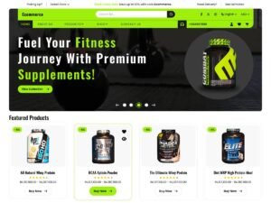 Free Gym Nutrition Shop WordPress Theme