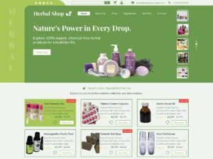 Free Herbal Products Shop WordPress Theme