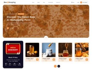 Free Honey Store WordPress Theme