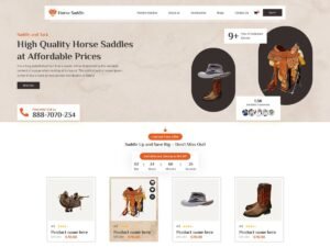 Free Horse Saddle WordPress Theme