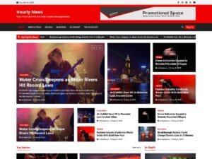 Free Hourly News WordPress Theme