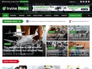 Free Irvine News WordPress Theme
