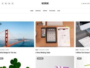 Free Korik WordPress Theme