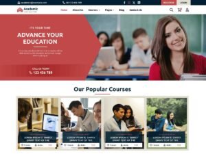 Free LMS Academy WordPress Theme