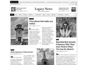 Free Legacy News WordPress Theme
