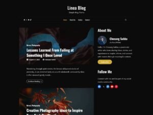 Free Linea Blog WordPress Theme