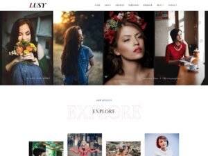Free Lusy Photography Portfolio WordPress Theme