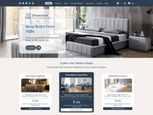 Free Mattress Shop WordPress Theme