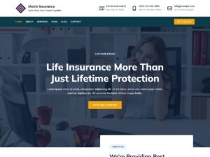 Free Mavix Insurance WordPress Theme