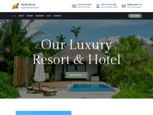 Free Mavix Resort WordPress Theme