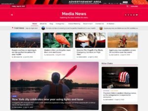 Free Media News WordPress Theme