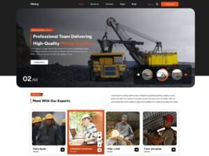 Free Mining Logistic WordPress Theme