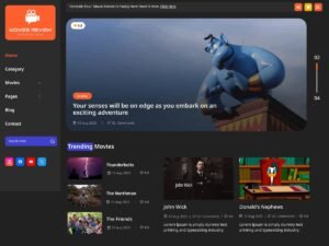 Free Movie Rating Blog WordPress Theme