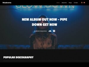 Free Musicana WordPress Theme