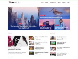 Free News Pick Kit WordPress Theme