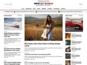 Free Newzly World WordPress Theme