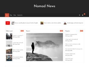 Free Nomad News WordPress Theme
