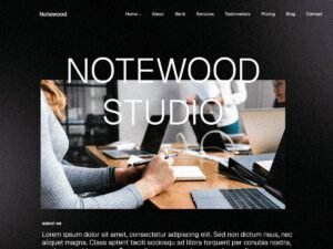 Free Notewood WordPress Theme