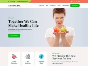 Free Nutriflux FSE WordPress Theme