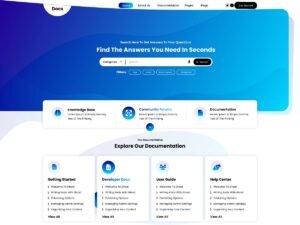 Free Online Documentation WordPress Theme