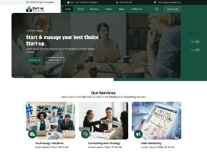 Free Online Startup Agency WordPress Theme