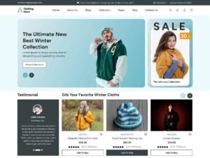 Free Online clothing store WordPress Theme