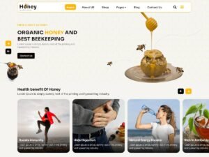 Free Organic Honey WordPress Theme