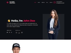 Free Patterns Portfolio WordPress Theme
