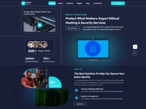 Free Pixel Cyber Security WordPress Theme