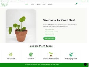 Free Plant Nest WordPress Theme