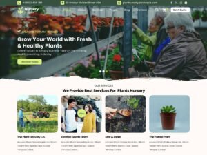 Free Plant Nursery WordPress Theme