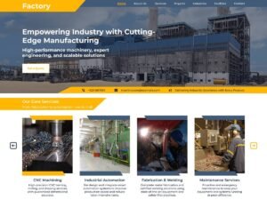 Free Production Factory WordPress Theme