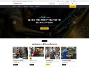 Free Production Industry WordPress Theme