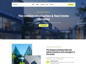 Free Real Estate Company WordPress Theme