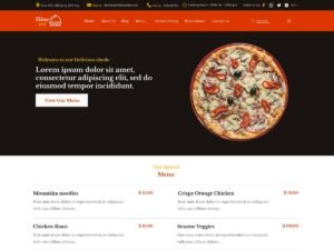 Free Restaurant Centric WordPress Theme