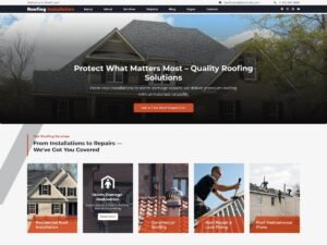 Free Roofing Installation WordPress Theme