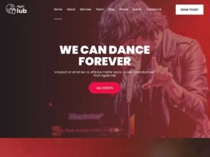 Free SKT Night Club WordPress Theme