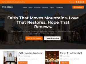 Free ST Church WordPress Theme