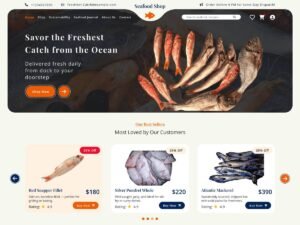 Free Seafood Shop WordPress Theme
