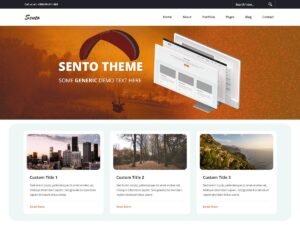 Free Sento Grid WordPress Theme