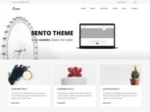 Free Sento Minimal WordPress Theme