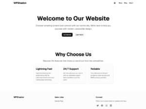 Free Shadcn WordPress Theme